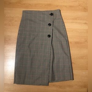 RW&CO. Black and White A-Line Skirt